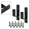 Carbon Steel Door Barricade Brackets Heavy Duty Security Bar Holders  Garage Safety