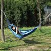 Outdoor Striped Hammock with Rope Bag, Portable Canvas Single Person Hammock, Tree Hanging Hammock for Camping Garden Patio Backyard Porch