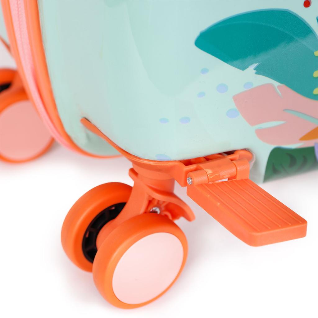 Walizka dziecięca MILK&MOO do jeżdżenia, waga do jazdy 50kg/110Lb, zabawna i bezpieczna