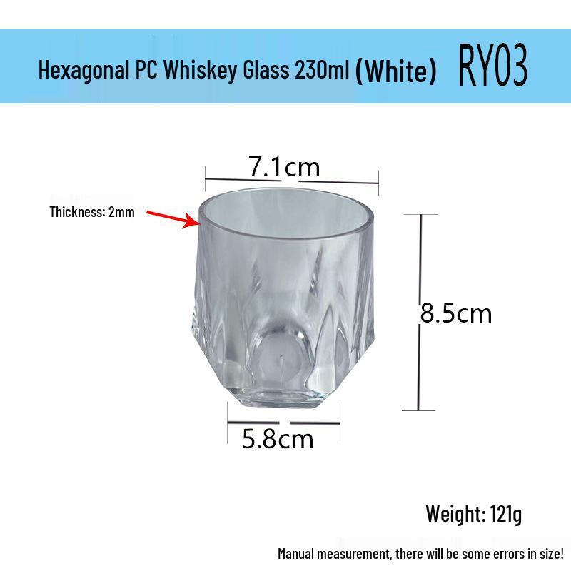 Durable PC Acrylic Beverage Cup: Heat, Cold & Drop Resistant for Restaurants