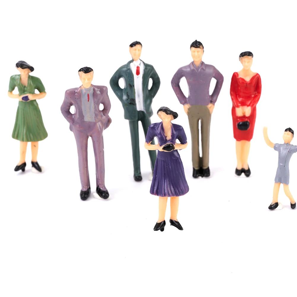 50Pcs Scale Plastic Models 1:32 People Sitting Standing Figures Plastic Gauge Garden Supplies Outdoor Decoration 2025Household
