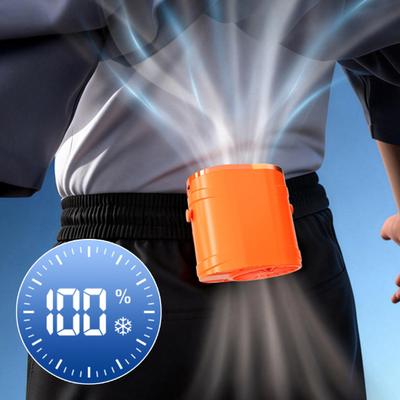 Portable Waist Clip Cooling Fan Speed Adjustable Fast Cooling USB Rechargeable Fan Low Noise Personal Air Conditioner for Outdoor Office Travel
