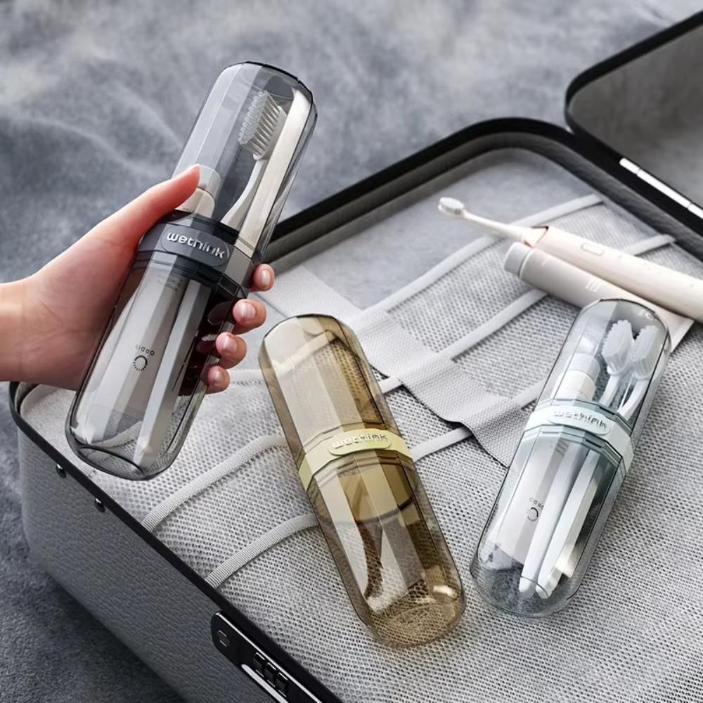 With Cover Toothbrush Travel Containers Transparent Toothbrush Storage Box Mouthwash Cup  Travel