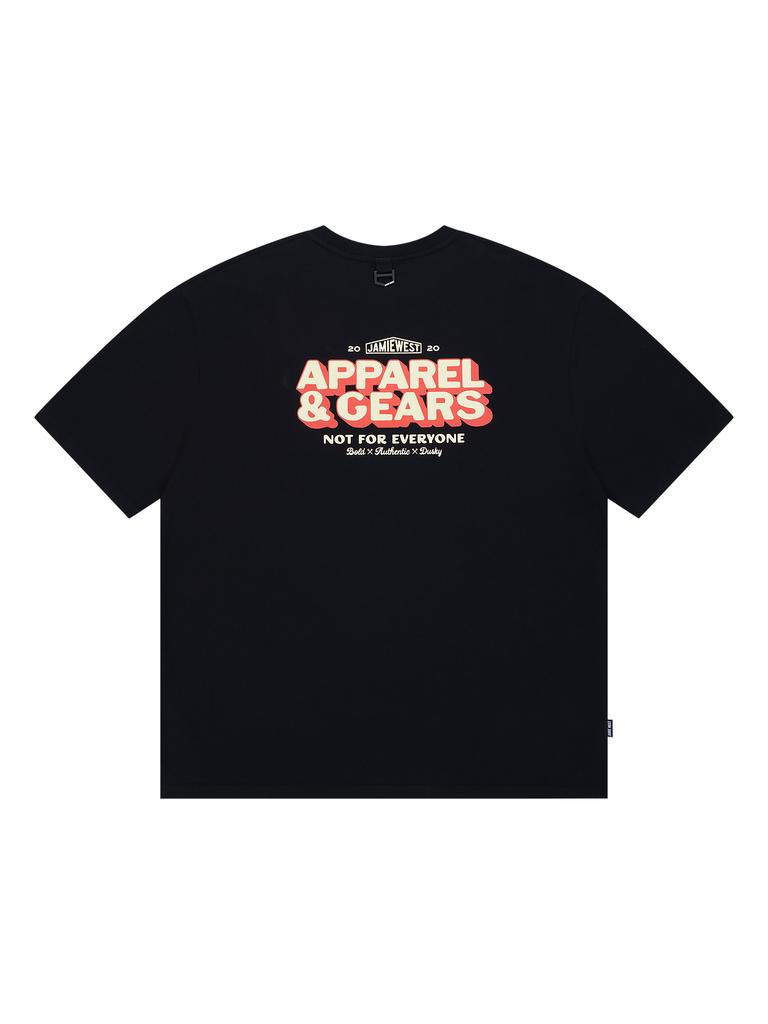 Jeimiweseuteu A&G Lettering T-Shirt (Black)
