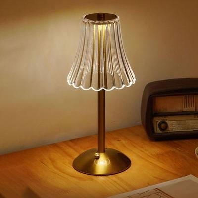 Západ slunce Lampa Retro Křišťálová Stolní Lampa LED Dotykový Senzor Postmoderní Světlo Nabíjecí Bezdrátová Čtecí Lampa pro Hotel Bar Dekor