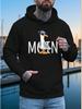 Moin Men'S Hoodie - Sweatshirt, Soft Fabric Street Style Pullover, Front Or Back Print Available, Lightweight And Breathable, Suitable for Spring And 