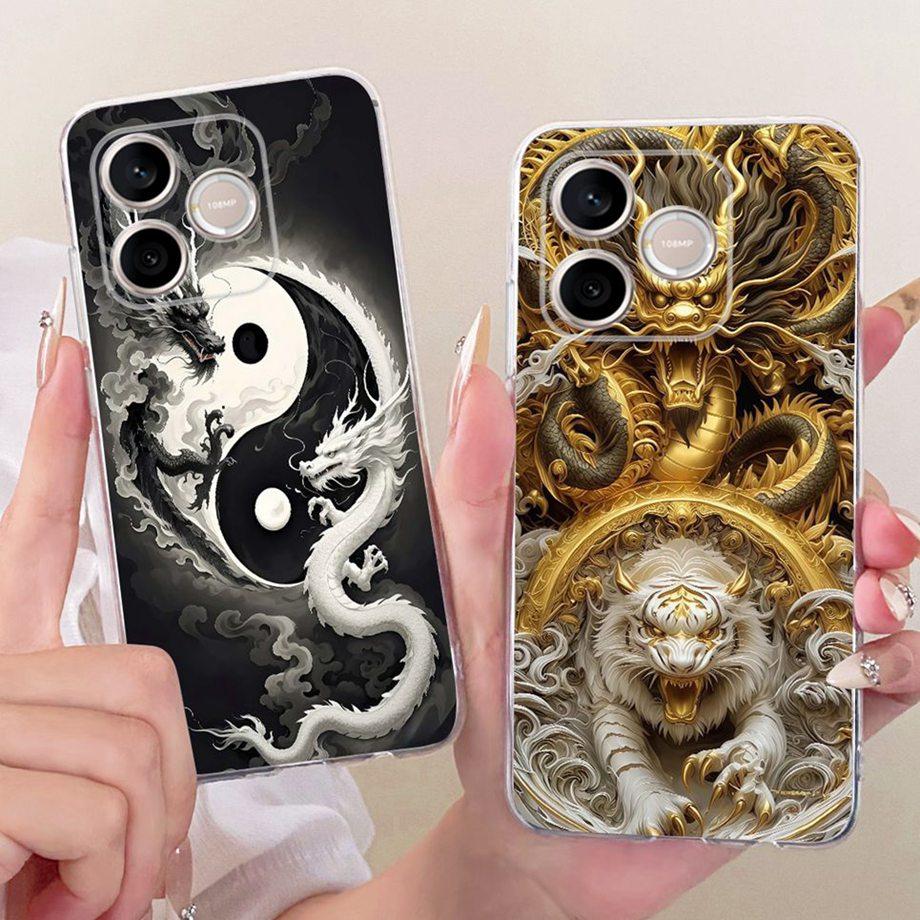 For Honor 600 Lite 500 Smart Phone Case Soft Clear Silicone Back Cover Butterfly Dragon Cat Floral Painting Funda Honor 600 Capa