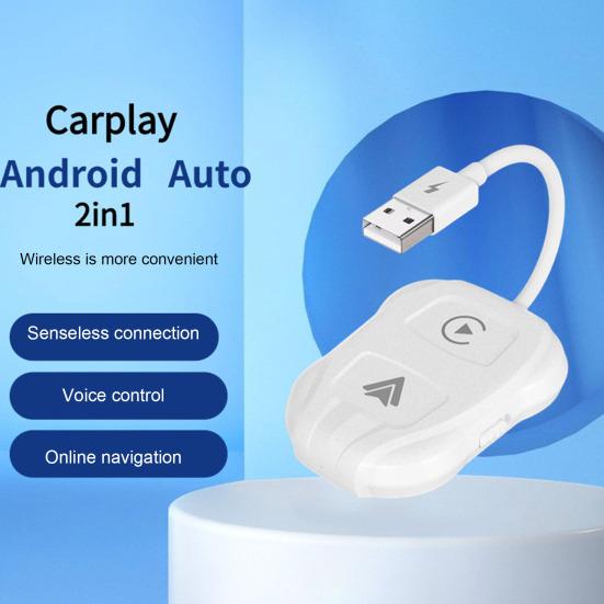 

Обновление беспроводного адаптера CarPlay Plug-and-Play Dongle преобразует проводной в беспроводной адаптер CarPlay Dongle для Android Auto