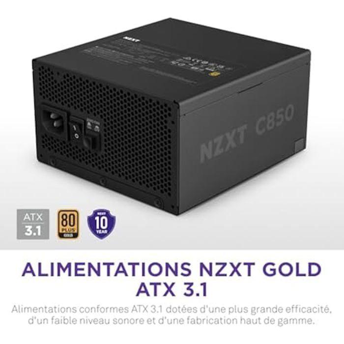 Power Supply - Nzxt - Pa-8g2bb-eu - C850 Gold Atx 3.1 - Black
