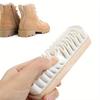 Solid Wood Suede Shoe Brush Suede Cleaning Turned Fur Snow Boots Decontamination Deersuede Leather Raw Rubber Shoe Wash Brush