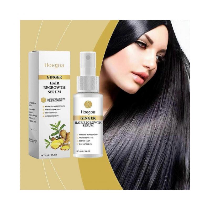 Hoegoa Hair Essence Spray Hair Soft Glossy Ginger Hair Care Scalp Care Spray