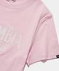 COLUMBIA UNIVERSITY Uni Women Curved Slim-Fit S/S T-Shirts_Light Pink