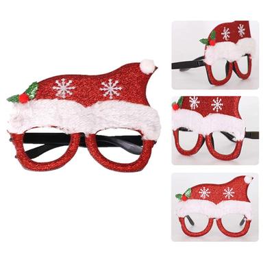 Christmas Party Decoration Cartoon Baby Glasses Festival Party Children's Dress Up Boy Girl Xmas Photography Props Gift