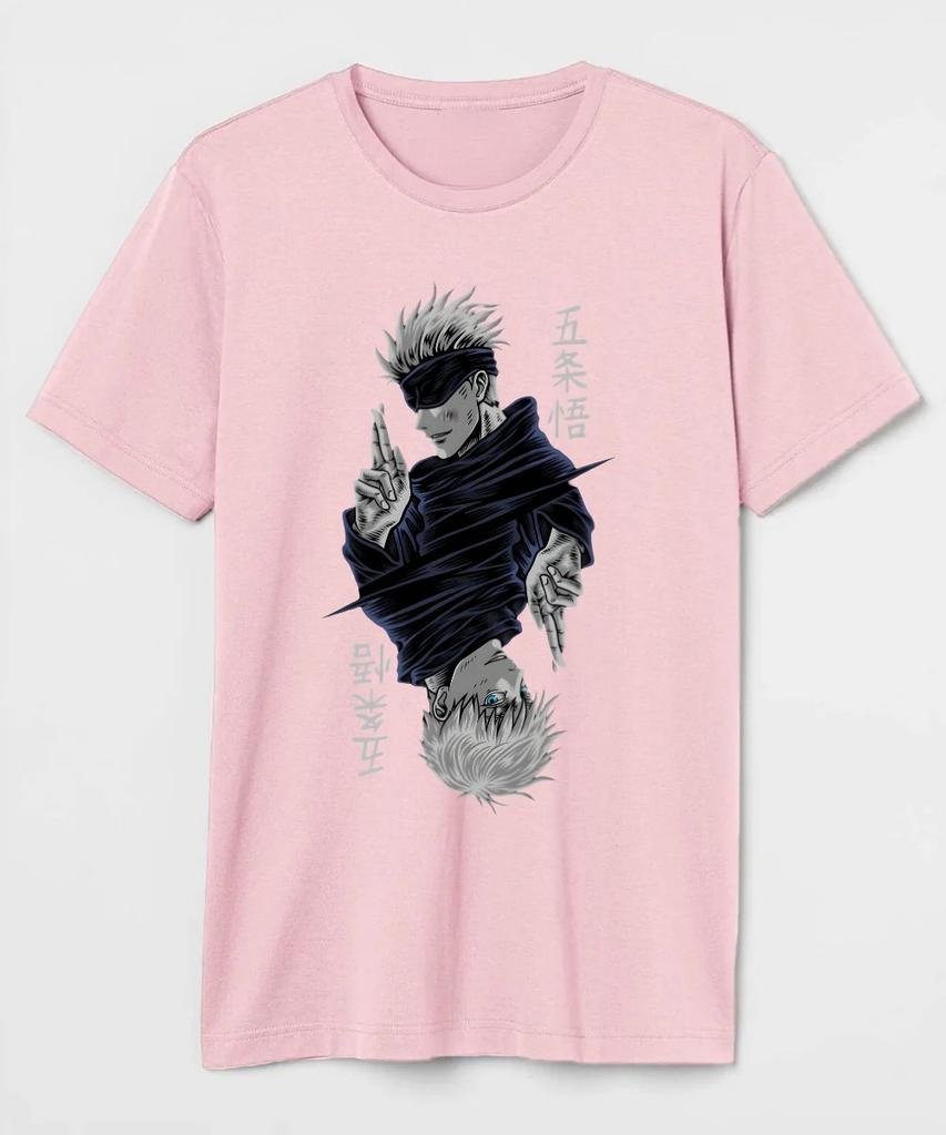 Jujutsu Kaisen Satoru Gojo Anime Printed White T-shirt Summer Men’s Short Sleeve Cotton Streetwear Casual Wear for Cosplay