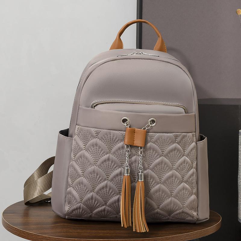 Dámský látkový batoh Oxford Látkový batoh Fashion Tassel Travel Backpack