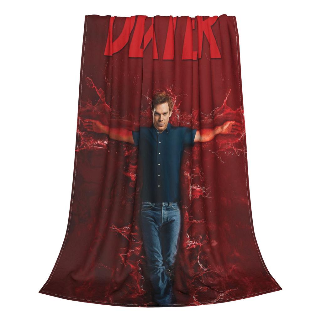 Flannel Throw Blanket Dexter Morgan Movies Warm Plush Blankets Soft Bedspread for Bed Living room Home Travel Sofa