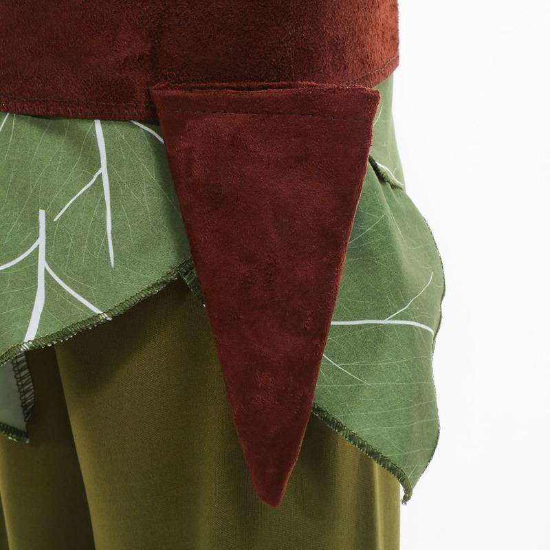 Green Elf Peter Pan Costume, Christmas Children's Party Boy Costume