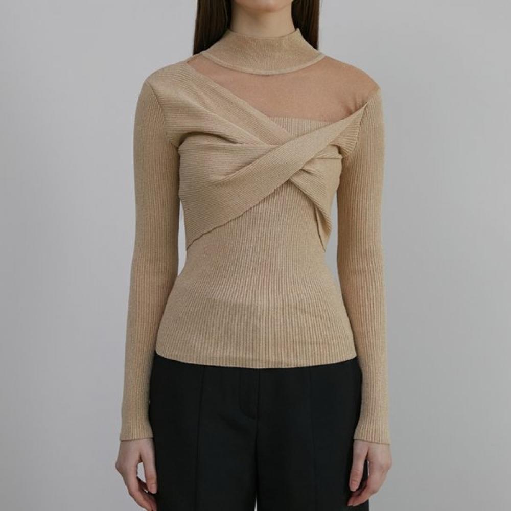 Gnarly Twist Point Half Neck Slim Pullover Eq4kl264