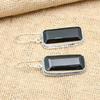 Glamorous Black Spinel Gemstone Handmade 925 Solid Sterling Sliver Jewelry Earrings For Her