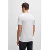 Boss 30  Off Slim FiT Liquid Finishing Pure CoTTon T shirT whiTe  50321682100 