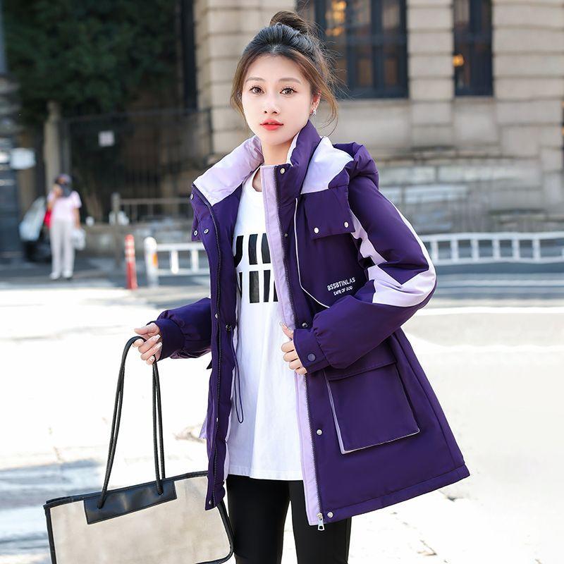 Winter Women Parka Coat Thickened Warm Workwear Cotton Jacket Fashion Outwear