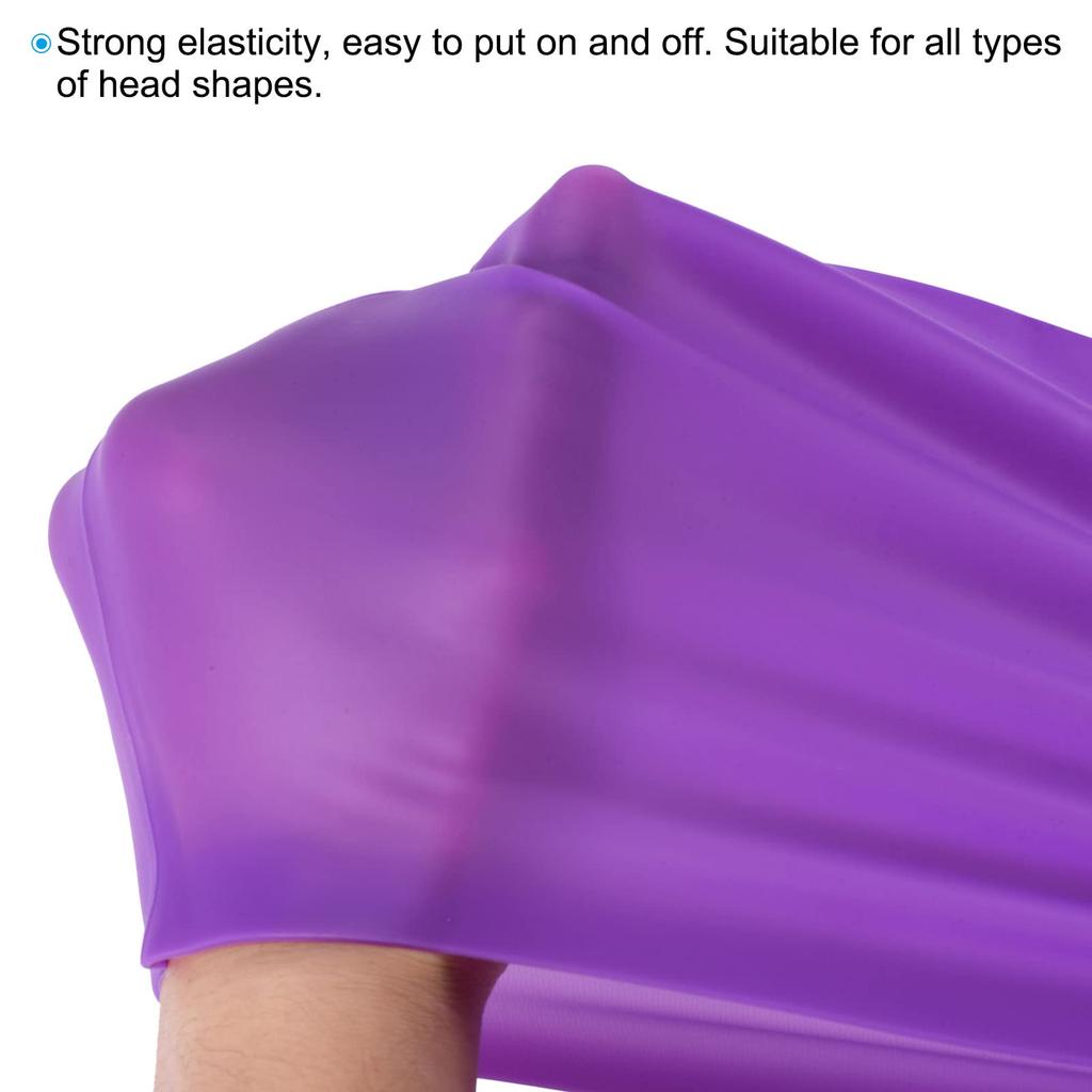 PATIKIL Silicone Swim Cap for Men and Women Non-Slip Pool