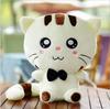 Happy Big Cat Plush Toy - Big Face & Tail Onigiri Cat Valentine's Day Gift