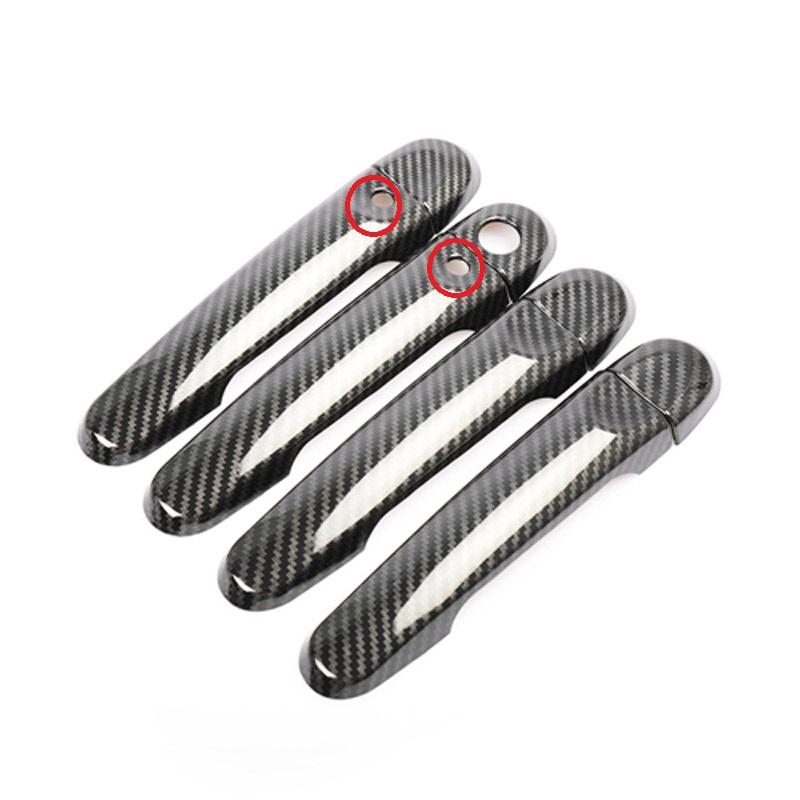 For Nissan Note Versa E12 2017 2018   8PCS Car Door Handle Bowl Protector Cover Trim Molding ABS Car Styling Accessories