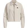 Women's Sports Style TECH PREM WVJKT Water-Repellent Short Zip Jacket Beige JJ1111