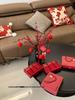 Lucky Gift Box: Men's Red Antibacterial Cotton-Feel Breathable Underwear