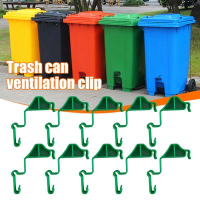 Garbage Bin Clip Dustbin Ventilation Clip Clip-on Trash Can Tool Keep Lid Open for Outdoor Dustbin Fewer Flies Odor Control