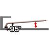 VESSEL (VESSEL) Hex Bar Ball Point L Type Wrench Short Shaft Opposite Side 6mm 8200BP