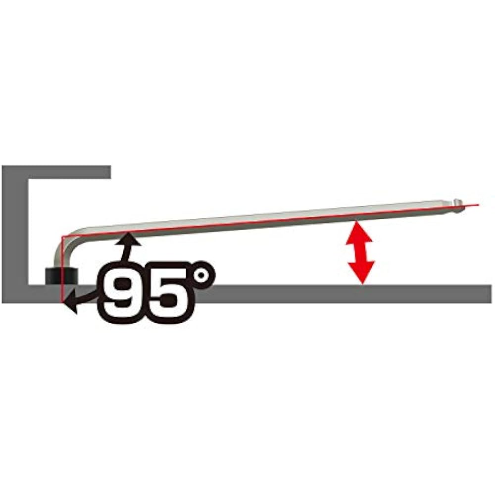 VESSEL (VESSEL) Hex Bar Ball Point L Type Wrench Short Shaft Opposite Side 6mm 8200BP