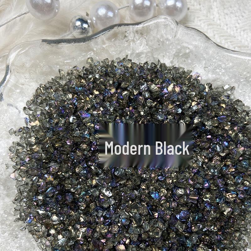 

Handmade Iridescent Crushed Stone Nail Art Decorations - High-End Feel DIY Material Filler 30g bag