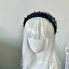 Abby Love Headband Goth Punk Leather Buckle Headdress Dark Hair Accessories Lolita Sweet Headband Hair Accessories
