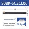Torna Makineleri İçin 93° Vidalı CNC Kılavuz Çubuğu S08K/S12M-SCZCR06 09