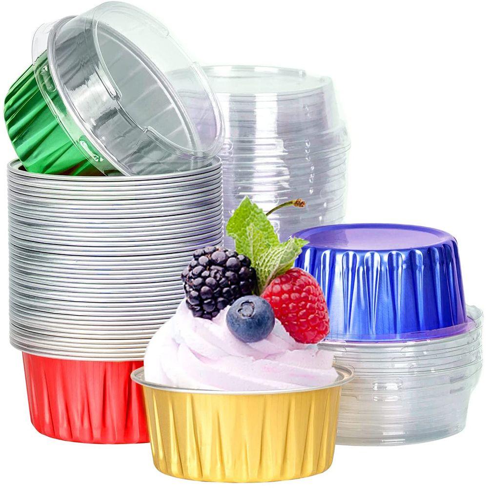 Buy Pudding Cup Wedding Supplies Cake Pan Aluminum Foil Baking Cups
