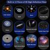 Galaxy Projector Lights, 12 In 1 Planetarium Star Starry Sky Night Light with Solar System Constellation Moon for Bedroom Ceiling Home Room Decor
