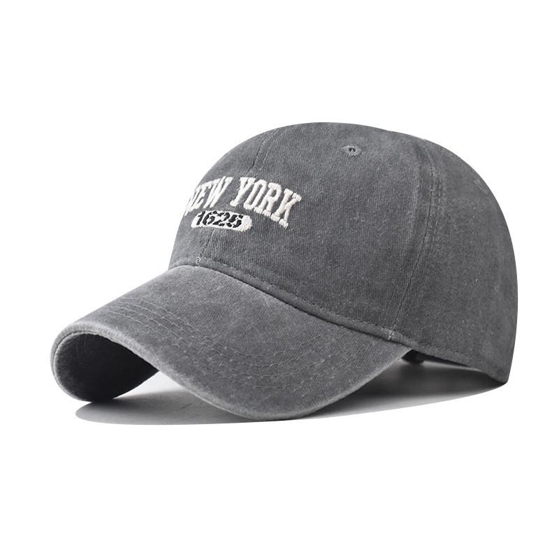Cotton New York Wash Casual Baseball Cap With Windresistant Design Adults For