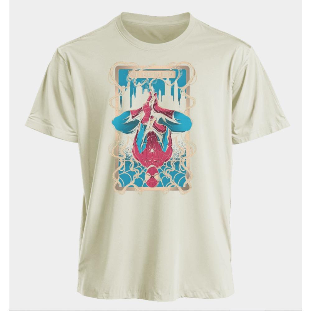 Pánská a dámská trička Spider-Man Léto Americké Jaro a Podzim Nové Nadměrné Základní Niche Klasické Krátký rukáv