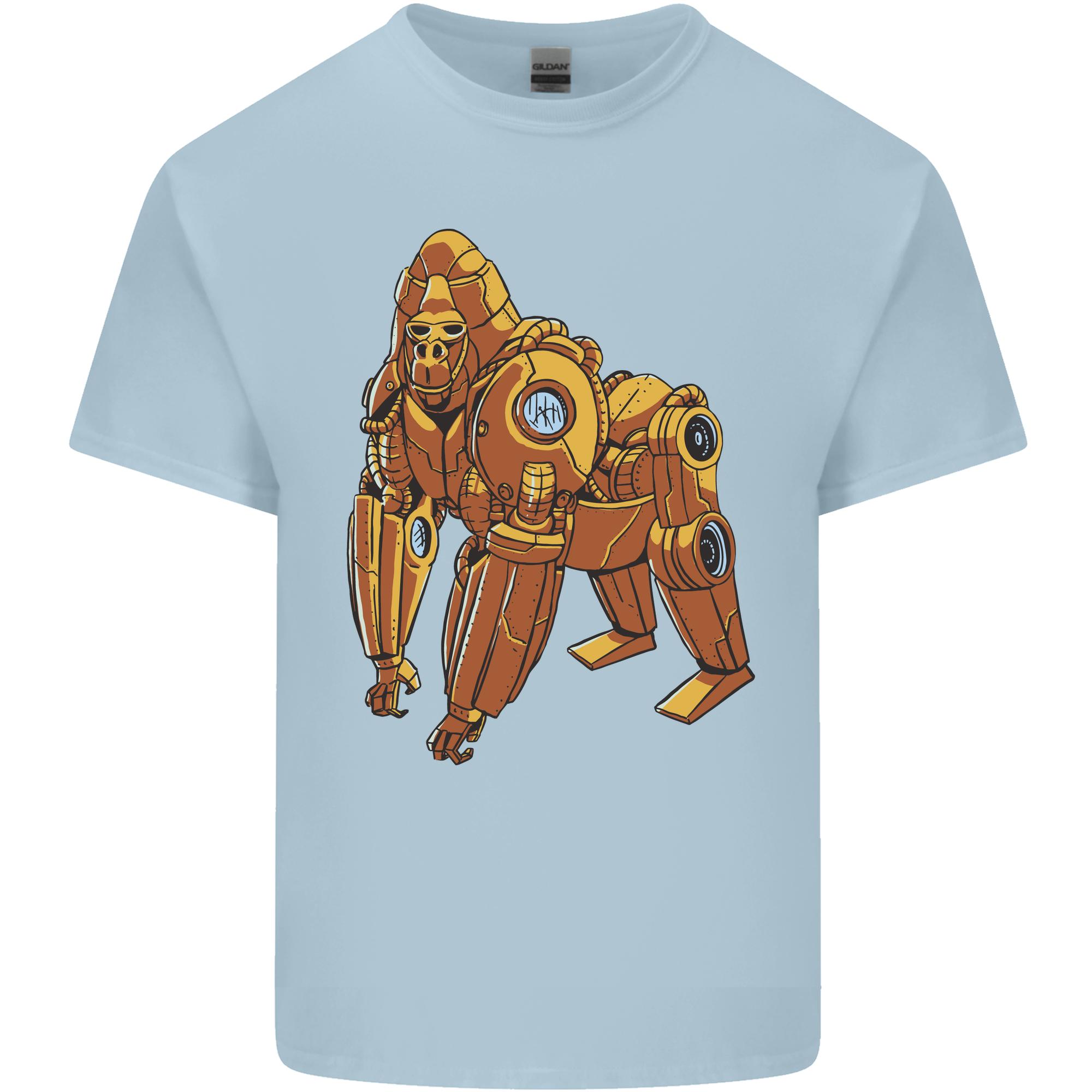 A Steampunk Gorilla Ape Unisexs Light Cotton TShirt S