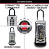 Master Lock Portable Push-Button Key Safe with Shackle, Medium, Outdoor
