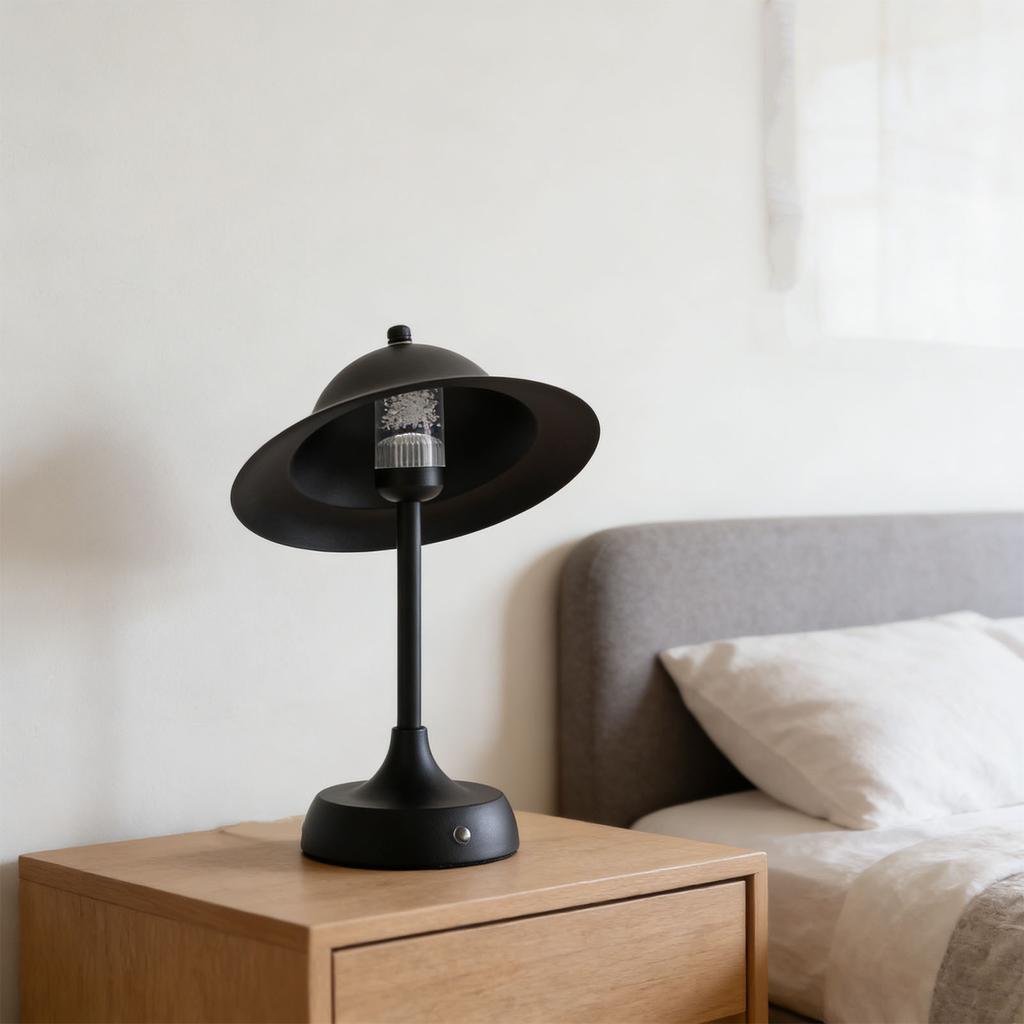 Cordless Table Lamp Aluminum Alloy Rechargeable Portable Sliding Table Lamp Decoration for Bedroom Living Room