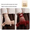 JIUMU Women's Thick Pure Wool Touchscreen Gloves