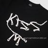 Denim Tears Limited Skeleton Splicing Printed Short-sleeved T-shirt Men's and Women's Same Summer Wear Trendy Brand