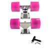 Longboards Achse und Räder Skateboards Radhalterung Brückenbasis und PU-Rad Hardware Skateboards Zubehör