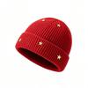 Korean Style Women Knit Hat Warm Earmuff Casual Beanie For Autumn Winter