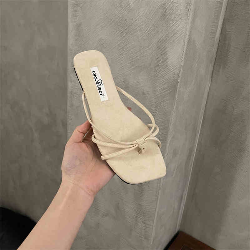 

Летние повседневные женские шлепанцы с перемычкой для пальца, женские удобные уличные пляжные платья, балетки, шлепанцы 35 абрикосовый