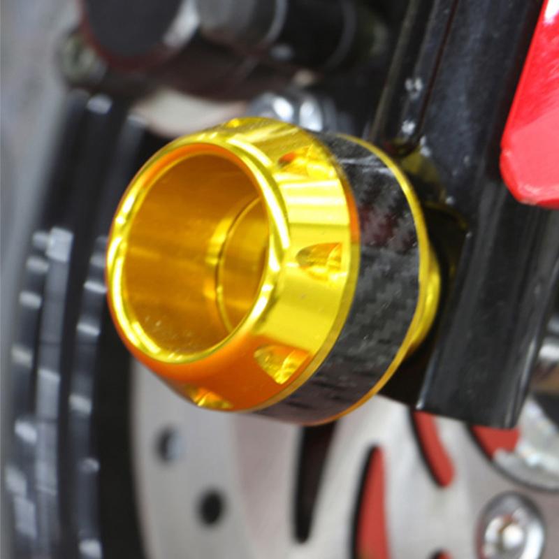 Curseur de cadre de moto universel en alliage d'aluminium, protection contre les chutes et l'écrasement, fibre de carbone pour moto et scooter