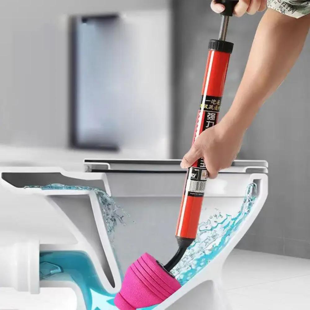 High Pressure Air Plunger Toilet Powerful Unclogger Tool with Ergonomic Handle Drain Clog Remover Plumbing Kit Sink Plunger